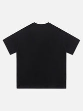 T-shirt à épaules dénudées style gothique rétro sombre hip-hop